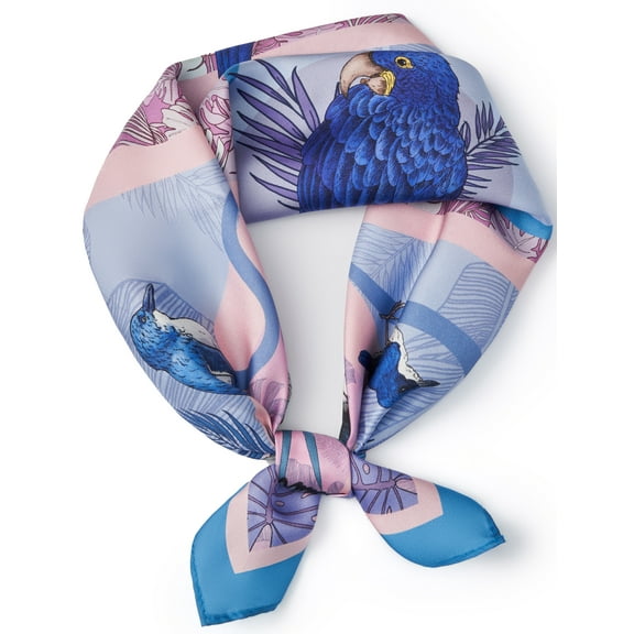 100% Mulberry Silk Scarf for Women Neck Head,Square Scarf 21"x21"for Hair Wrap for Bag,Small Hair Scarf Headscarf