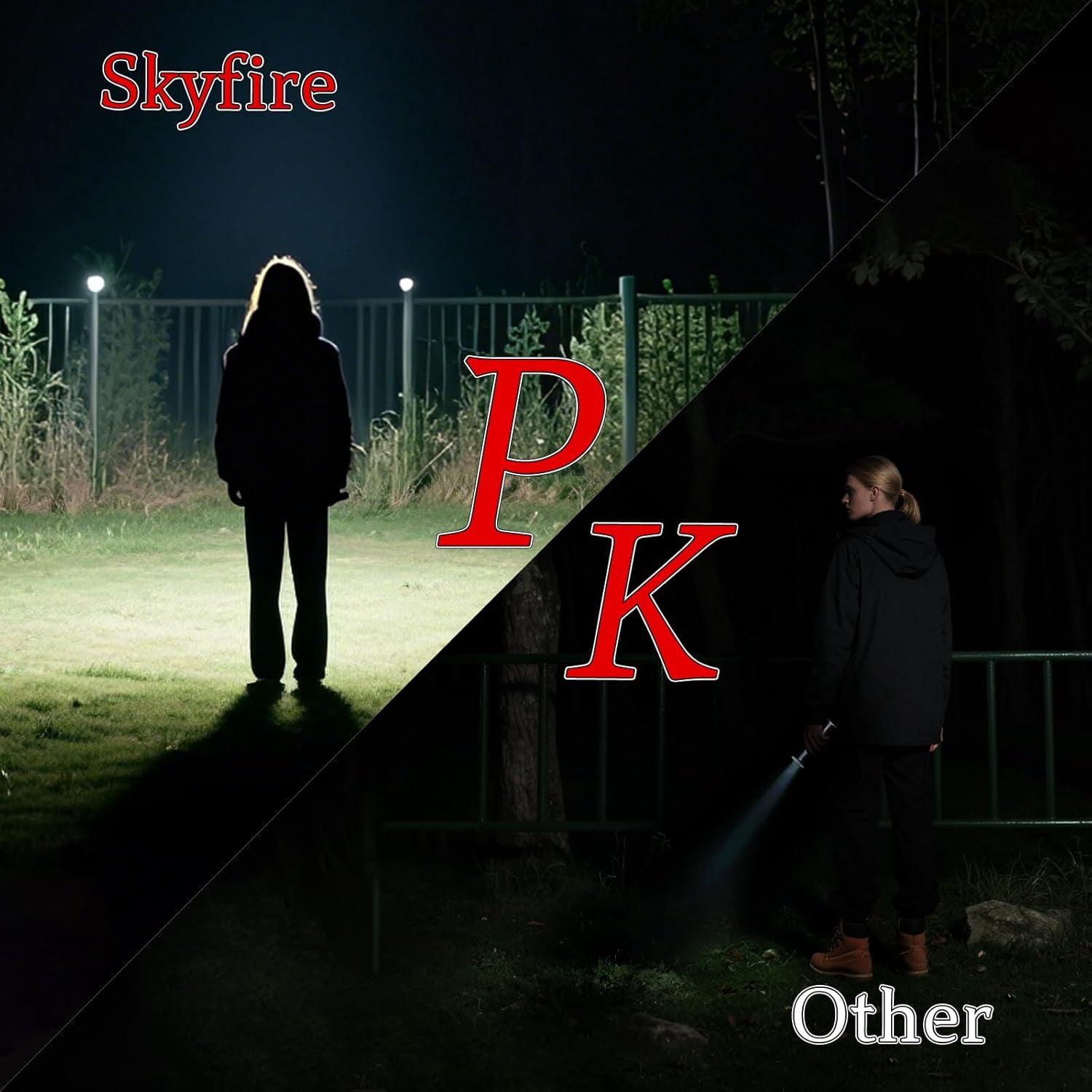 SKYFIRE Super Bright LED Rechargeable Flashlight with Zoom & 4 Modes, Camping & Home Essential
