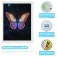 thumbnail image 3 of Diamond Art Kits for Adults, Luminous Butterfly Night Glow 5D Diamond Painting Kits for Adults Beginners, DIY Full Drill Diamond Painting, Gem Art and Crafts 12x16, 3 of 7