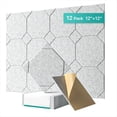 thumbnail image 1 of Paquete de 12 Paneles Acústicos Autoadhesivos, Paneles de Pared Insonorizados, Paneles Insonorizados para Puertas, Techos y Oficinas en Casa C, 1 of 7