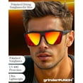 thumbnail image 7 of grinderPUNCH Polarized Driving Sunglasses for Men Lightweight UV400 Protection Anti Glare Square Sun Glasses, 7 of 7