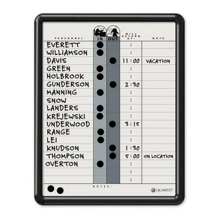 Quartet  11 x 14 In. Classic Gray In & Out Board, Black Frame