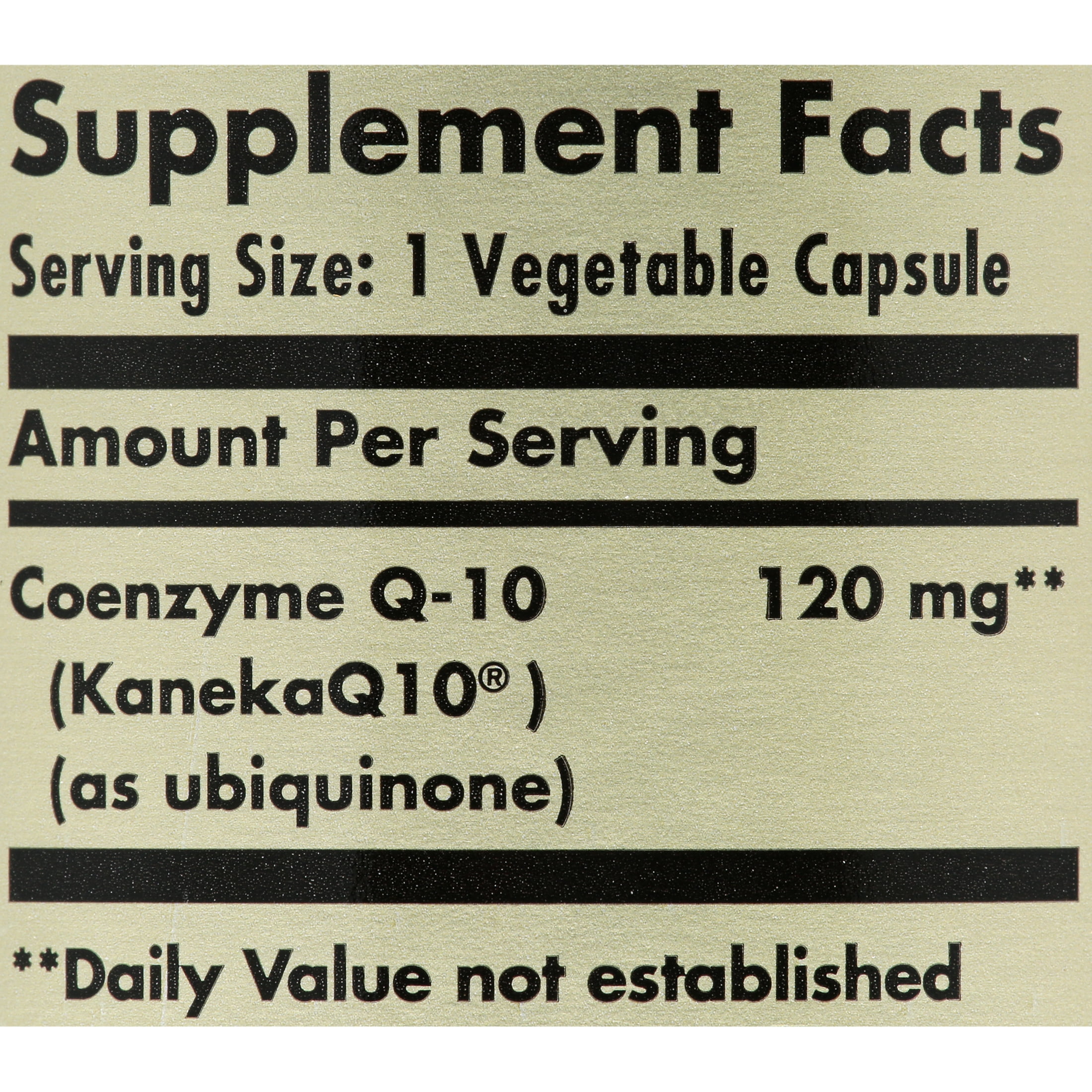 Solgar Vegetarian CoQ-10 120 mg Vegetable Capsules 1 ea