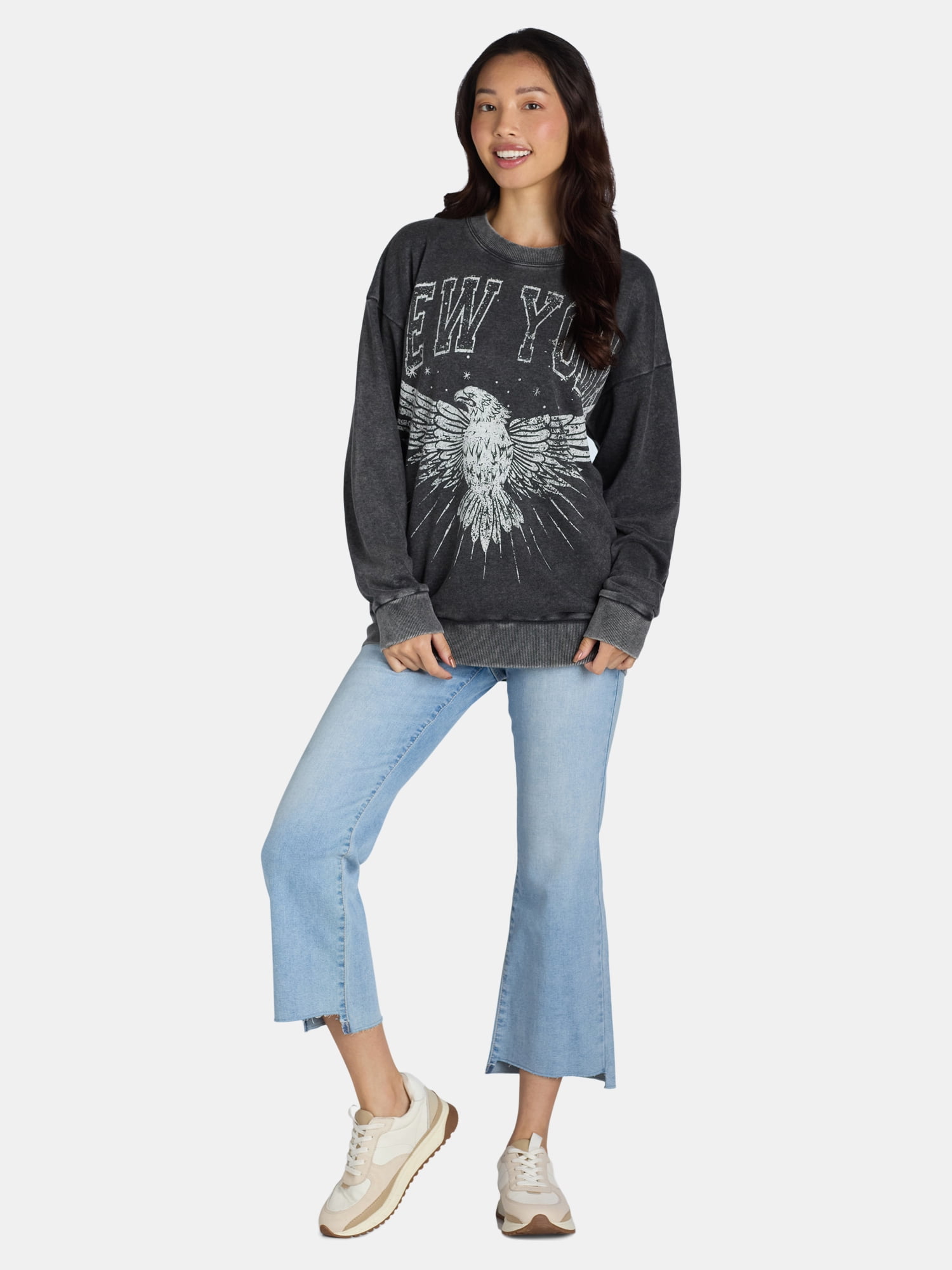 Self Esteem Women’s Mineral Washed Graphic Sweatshirt, Sizes S-XL
