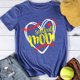 thumbnail image 1 of softball mom t shirt tee Retro azul L FLhrweasw Para estrenar, 1 of 1