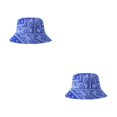 thumbnail image 4 of Sonducket Gorra de pescador de algodón en blanco para una apariencia moderna y cómoda Sombrero de cubo blanco duradero Sombrero de cubo negro azul M (56-58 cm) 2piezas, 4 of 6