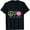Black, variant on Womens Girls Pickleball Shirts Retired Ladies Peace Love Pickleball Round Neck T-Shirt Black Medium