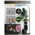 thumbnail image 5 of Grow Lights for Indoor Plants, Full Spectrum LED Grow Light, Stepless Dimming,3 Lighting Mode and Adjustable Height, Plant Light with 3/9/12/16H Timer (Black, 24W), 5 of 10