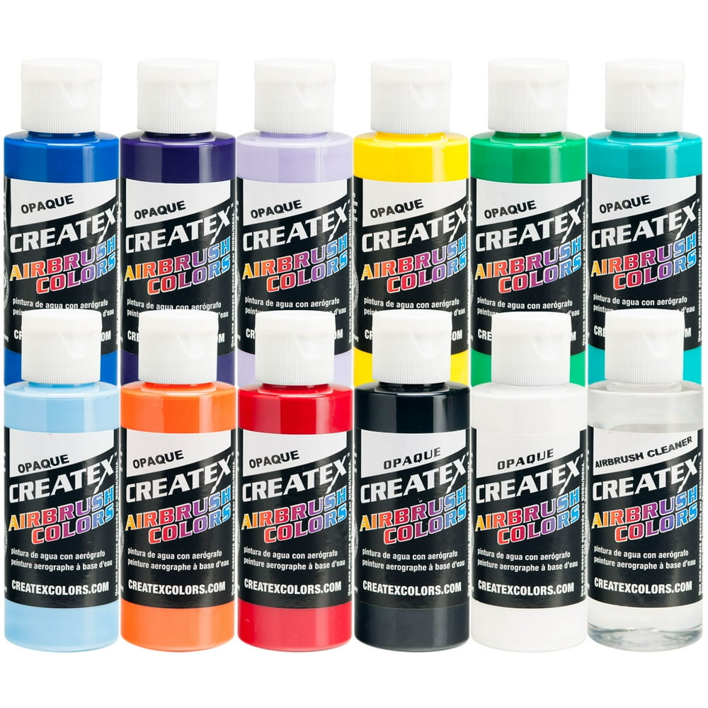 Createx 11 COLOR OPAQUE SET Airbrush Paint Colors