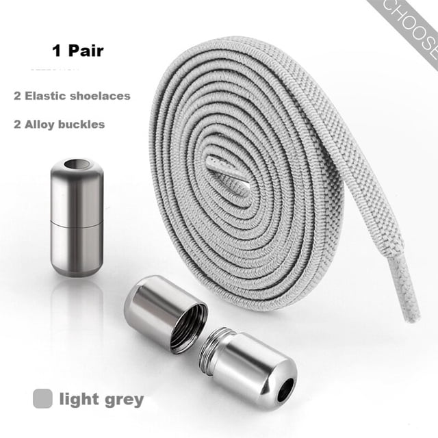 Cordones de aleación para zapatos sin atar, cordones planos para zapatillas de deporte, cordones elásticos sin ataduras, cordones rápidos para niños y adultos para zapatos, bandas de goma de China Gao Jinjia LED