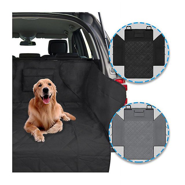 Forro De Carga para Perros, Antideslizante, Impermeable, Antiarrugas, Forro para Perros, Antiarañazos, Resistente Al Desgarro, Lavable, Alfombrilla para Cubierta De Maletero, Universal para Coche TR NEGRO 132 x 99 x 43 cm JM
