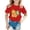 Red, variant on oqasdz Summer Boys and Girls T Shirts Round Neck Cartoon Animal Print Casual Loose Short Sleeve T Shirt, Size 2-4 Years