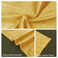 thumbnail image 6 of JIUZHEN Velvet Blackout Curtains for Bedroom - 72 inches Thermal Insulated Room Darkening Rod Pocket Drapes for Office/Party, Set of 2 Panels with Tiebacks, 52W x 72L, Yellow, 6 of 10