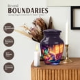 thumbnail image 3 of JAGASY Rabbit Urn for Mother Ashes, Purple Small Urns for Human Ashes Keepsake, White Rabbit & Easter Eggs Decorative Urns for Father, Handmade Memorial Urn for Mom & Dad, (3 Inch), 3 of 7