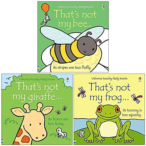 Usborne Thats Not My 3 Books Collection Set By Fiona Watt (Bee, Giraffe, Frog)
