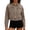 Khaki, variant on Women's Vintage Studded Cropped Denim Jackets Button Front Long Sleeve Lapel Casual Outerwear Daily Wear Streetwear Pink