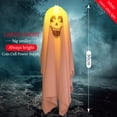 thumbnail image 1 of Luz LED de fantasma de terror para decoración de Halloween, cadena de luz intermitente de grito para fiesta en casa, patio, decoración interior al aire libre, 1 of 4