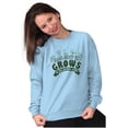 thumbnail image 5 of Sow Grow Garden Life Gardening Green Women Crewneck Sweatshirt Brisco Brands M, 5 of 6