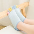 thumbnail image 2 of Calcetines Tobilleros De Algodón Con Forro Invisible Para Mujer, Con Dedos De Colores, Para Correr ANGGREK Otros, 2 of 3