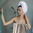 thumbnail image 5 of PATLOLLAV Bath Towels Hand Towels Bath Towels Velvet Bath Towel Towel For Adult Daily Use At Home Absorbent Dry Hair Towel That Does Not Hair Beach Towel Strip Patterned Bath Towel for Home, Hotel, 5 of 5