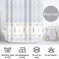 thumbnail image 4 of Extra Long 72"x84" Nautical Shower Curtain Set Rustic Navy Summer Bath Curtain Lightweight Water-Repellent & Washable Polyester Fabric Bathroom Curtain with Hooks, 4 of 6
