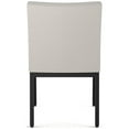 thumbnail image 4 of Amisco Perry Dining Chair (Set of 2) - Light Grey Polyester / Black Metal, 4 of 9