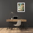 thumbnail image 3 of Botticelli, Sandro 19x24 White Modern Wood Framed Museum Art Print Titled - La nascita di Venere (detail), 3 of 4