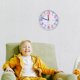 thumbnail image 3 of Reloj de pared con hora, decoración para habitación de niños, sala de estar, silencio, gusto, plástico blanco, oficina, 3 of 6