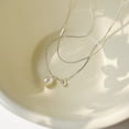 thumbnail image 2 of Nerawing Elegante Collar de Perlas para Mujer - Collar de Cadena de Oro Blanco en Capas para Mujer Collar con Colgante de Perlas, 2 of 5
