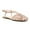 Nude, variant on XYD Women Chic Caged Toe Studded Sandals Buckled Slingback Strap Openwork Flats Casual Dress Summer Outdoor Shoes Size 11 Silver