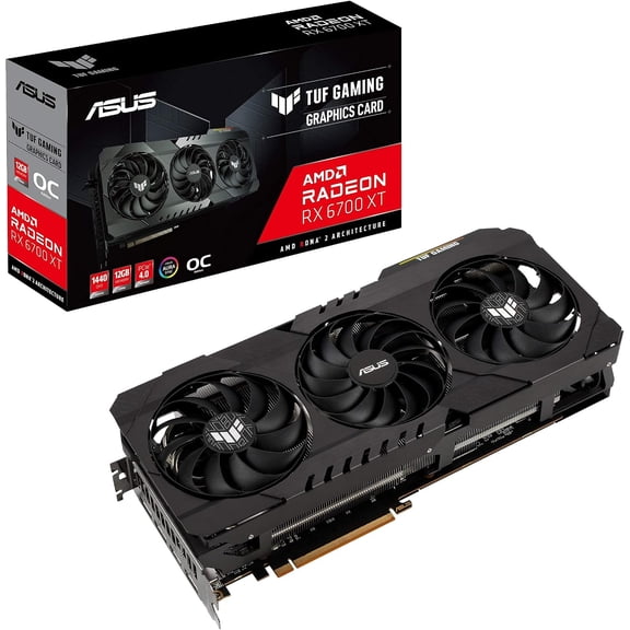 Restored ASUS TUF Gaming Radeon RX 6700 XT OC Edition (12GB) GDDR6 - Graphics Card (Refurbished)