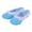 Blue, variant on LEKWK Toddler Girls Ballet Shoes Ruffled Lace Trim Cross Elastic Strap Dance Shoes Cute Soft Flat Ballet Slippers Training Gymnastics Performance Footwear 2-12Y