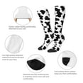 thumbnail image 6 of Daiia Sports Socks Milk Cow Printed Novelty Crew Socks for Men Women Knee High Socks Cotton Socks Soft & Breathable Support Unisex Socks, 6 of 9