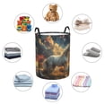 thumbnail image 5 of KLL Starry Sky White Horse Waterproof Foldable Laundry Hamper Bucket with Handles for Storage Bin,Kids Room,Home Organizer (Medium ), 5 of 7