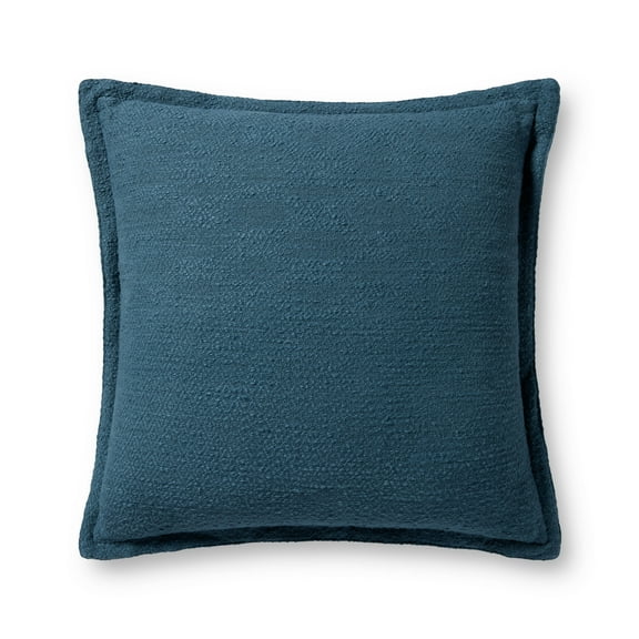 Chris Loves Julia x Loloi Morris Blue 22'' x 22'' Decorative Pillow
