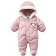 thumbnail image 5 of Nmnitkp Newborn Infant Unisex Baby Boy Girl Button Solid Romper Bodysuit One Piece Jumpsuit Outfits Clothes Cute ,Keep Warm in Autumn and Winter 0-24months（Healthy Fabric，Soft and Skin-Friendly）, 5 of 8