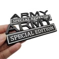 thumbnail image 3 of 2pack Army Special Edition Emblems, Army Car Emblem 3D Badge Decal Car Truck Replacement Compatible with Universal Vehicle, Truck, SUV, Army Decal Sticker Strong Adhesive (Black), 3 of 7