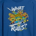 thumbnail image 3 of Teenage Mutant Ninja Turtles - What Rules - Men's Long Sleeve T-Shirt, 3 of 5