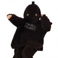 thumbnail image 4 of TBKOMH Animal Pajama Set Hooded Top and Pants Plush Shark Costume Long Sleeve Two Piece Loungewear for Adult Cozy Flannel Sleepwear with Full Face Hood Black XXL, 4 of 6