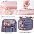 thumbnail image 5 of Neceser para mujer, neceser para niña, neceser de viaje, terciopelo rosa ER, 5 of 5