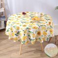 thumbnail image 1 of Round Tablecloth 60 Inches Floral Round Table Cloth Waterproof Fall Decorative Flower Table Cover for Dining Table, Party, Picnic, Camping,, 1 of 5