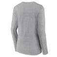 thumbnail image 3 of Women's Gray Alabama A&M Bulldogs Campus Long Sleeve V-Neck T-Shirt, 3 of 3