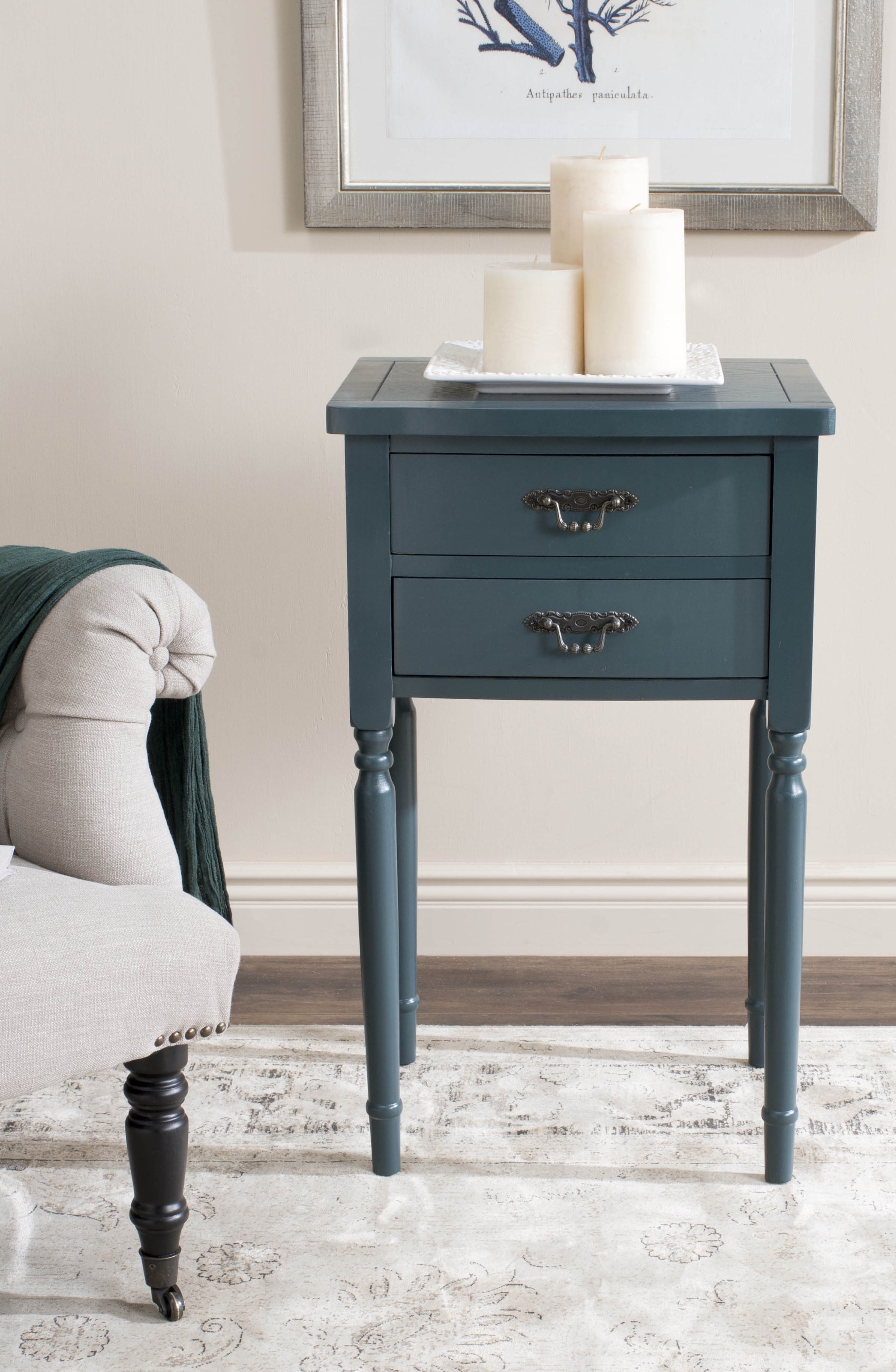 Safavieh Marilyn Nautical End Table w/ 2 Storage Drawers