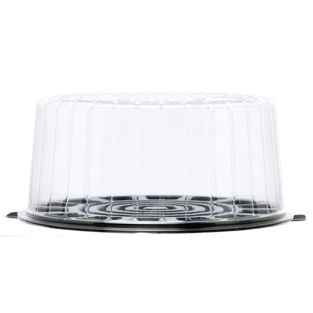 Inline Plastics 1008BK EZ Open Cake Container for 8 Inch Round Double
