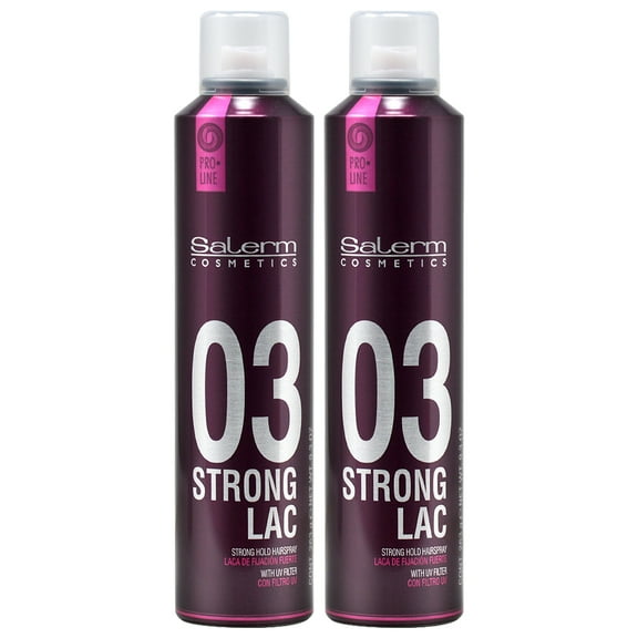 Salerm Pro Line 03 Stron Lac Strong Hold Hair Spray (Pack of 2)