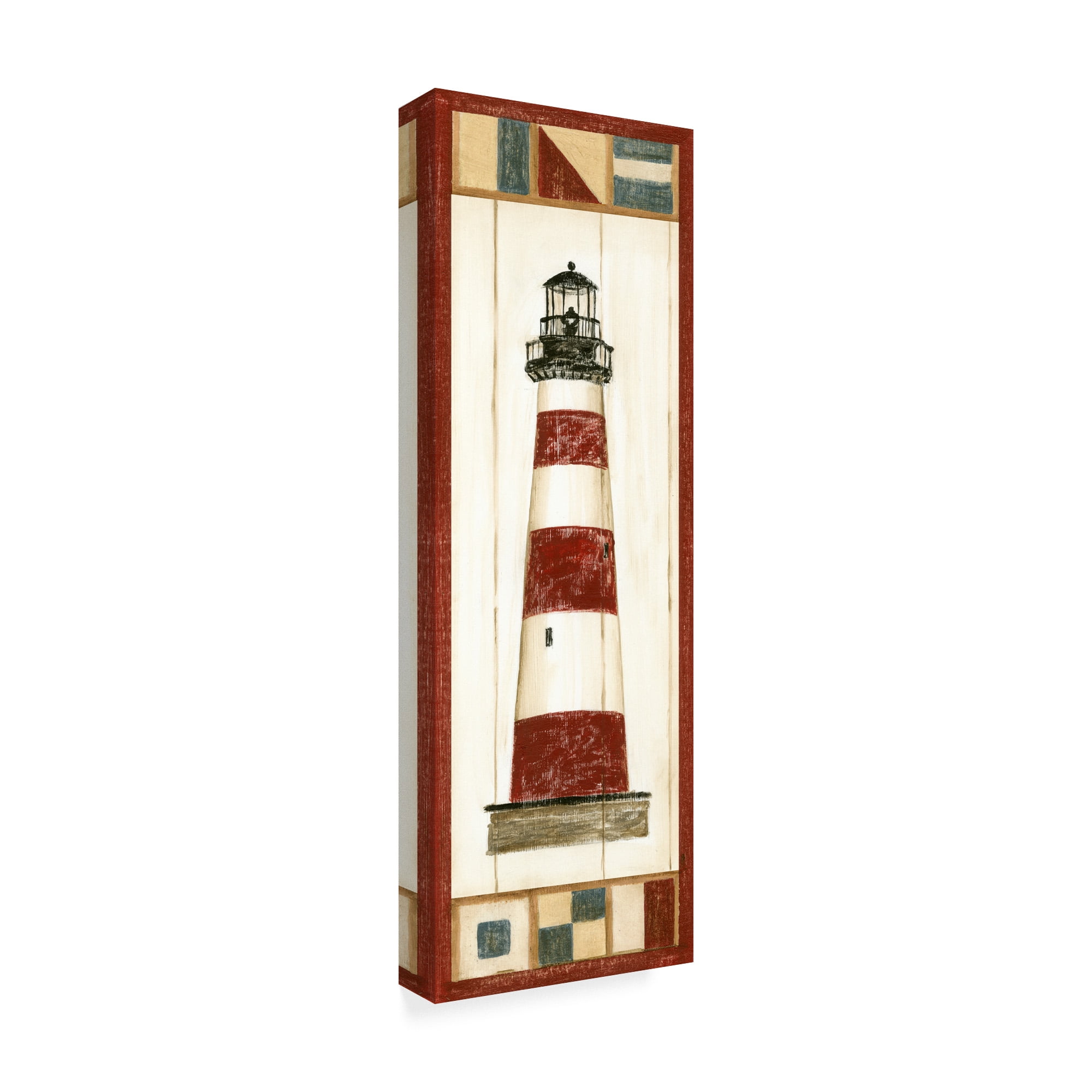 Trademark Fine Art 'Americana Lighthouse I' Canvas Art by Ethan Harper