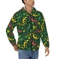 thumbnail image 4 of Zip Up Hoodies for Men - Yellow Pink Cute Lizard Long Sleeve Comfrt Men'S Fashion Hoodies & Sweatshirts, Jackets for Men Hoodies Pullover Clothing Clothes with Pouch, 4 of 5