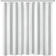 thumbnail image 4 of Grey and White Striped Fabric Shower Curtain for Bathroom with 12 Hooks, Geometric Vertical Stripe Shower Curtains for Bathroom, Modern Farmhouse Chic Style Bathroom Shower Curtains, 72x84 Inch, 4 of 6
