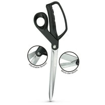 Ascend Tools Heavy Duty Big Bow Bent All-Purpose Industrial Utility Scissors | 9-3/4 inch