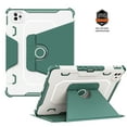 thumbnail image 2 of Dteck Case for iPad Pro 11" 4th/3rd/2nd/1st Gen (2022/2021/2020/2018),iPad Air 5th 4th Gen Magnetic Leather Shockproof Rubber Rugged Case Rotatable Kickstand with Pencil Holder Heavy Duty Cover,Green, 2 of 8